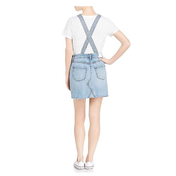 Paige - NWT Overall Denim Mini Dress - Picture 6 of 13